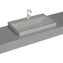 Vitra Metropole 80x47 Cm Mat Taş Gri Çanak Lavabo - 7527B476-0937 görsel 1