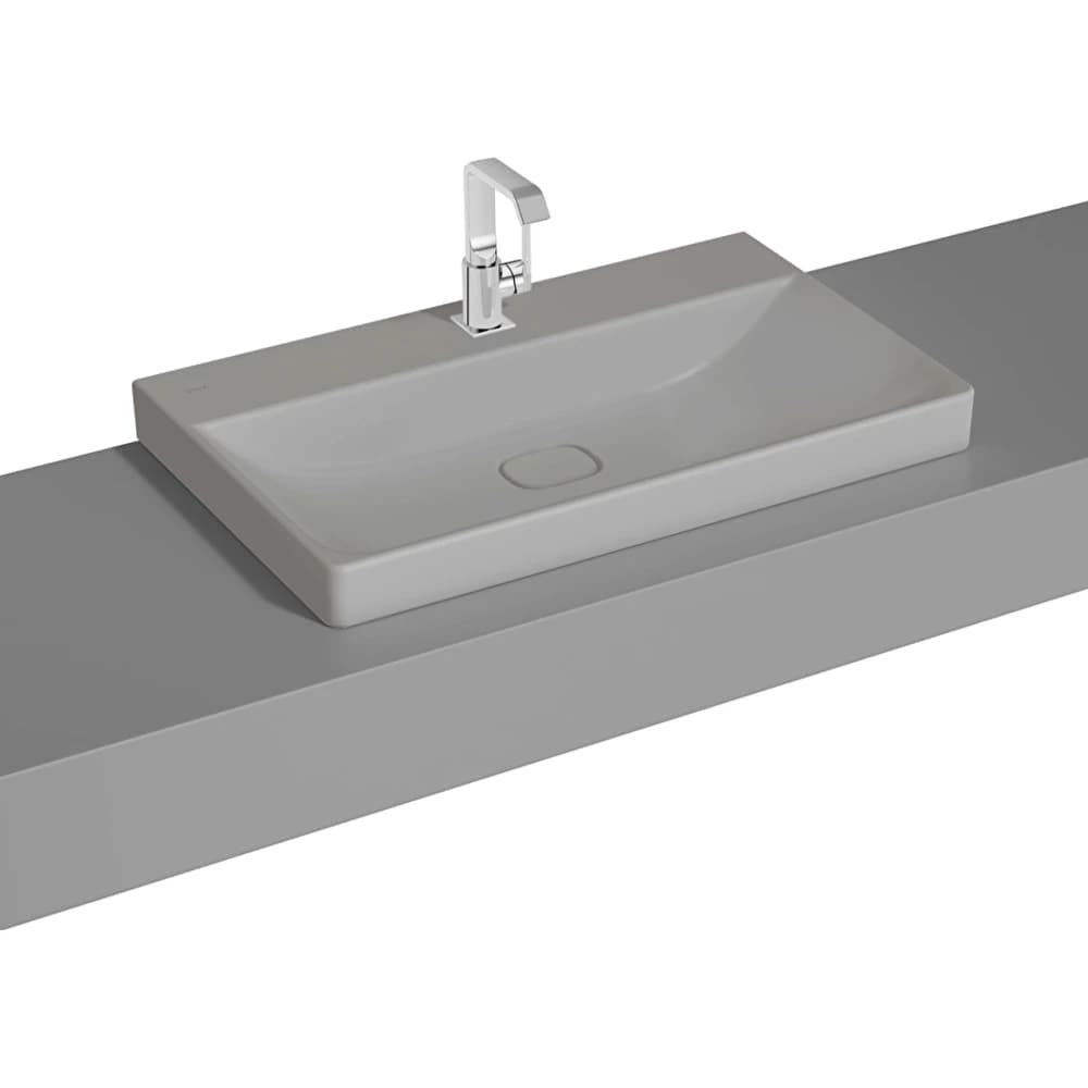 Vitra Metropole 80x47 Cm Mat Taş Gri Çanak Lavabo - 7527B476-0937