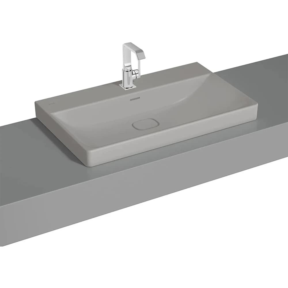 Vitra Metropole 80x47 Cm Mat Taş Gri Çanak Lavabo - 7527B476-7211