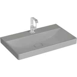 Vitra Metropole 80x47 Cm Mat Taş Gri Lavabo - 7527B476-0041 görsel 1