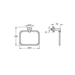 Vitra Minimax Halka Havluluk A44783 görsel 3
