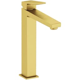 Vitra Minimax Square Blueco Fırçalı Altın Yüksek Lavabo Bataryası - A4372425ENR görsel 1