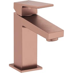 Vitra Minimax Square Blueco Fırçalı Bakır Lavabo Bataryası - A4372024ENR görsel 1