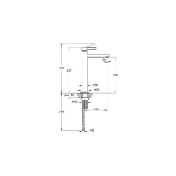 Vitra Origin Fırçalanmış Nikel Yüksek Lavabo Bataryası A4255834 görsel 4
