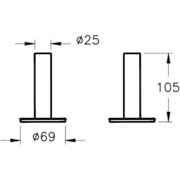 Vitra Origin Fırçalı Bakır Diş Fırçalığı - A4489624 görsel 2