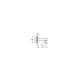 Vitra Origin Mat Siyah Çıkış Ucu A4262236WTC görsel 2
