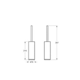 Vitra Origin Yerden Tuvalet Fırçalığı A44893 görsel 3