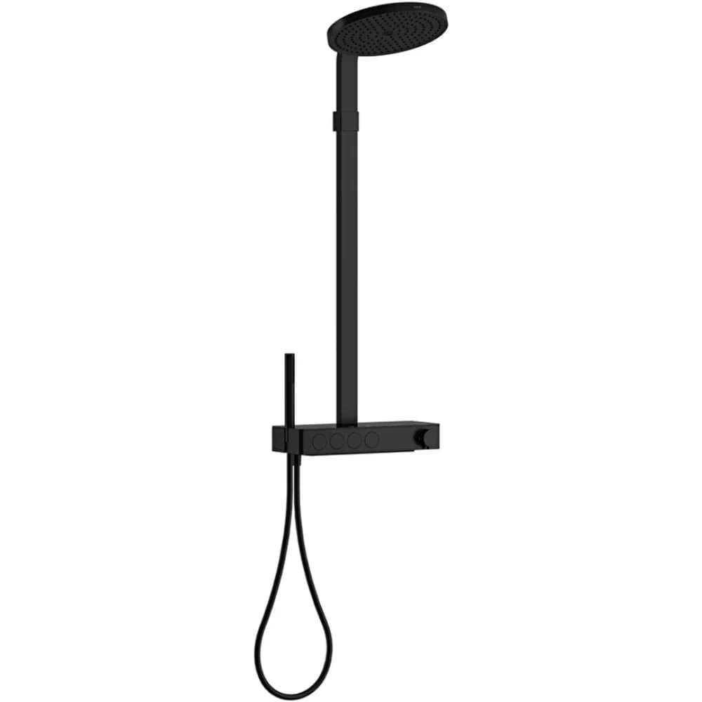 Vitra Prime Round 300 Termostatik Banyo Bataryalı Mat Siyah Duş Kolonu - A4731336