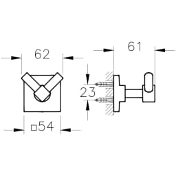 Vitra Root İkili Mat Siyah Askı - A4480136 görsel 2