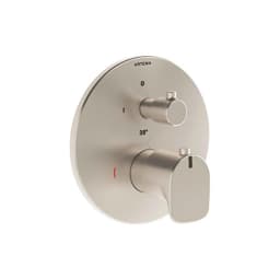 Vitra Root Round Ankastre Fırçalanmış Nikel Termostatik Banyo Bataryası A4325834 görsel 1
