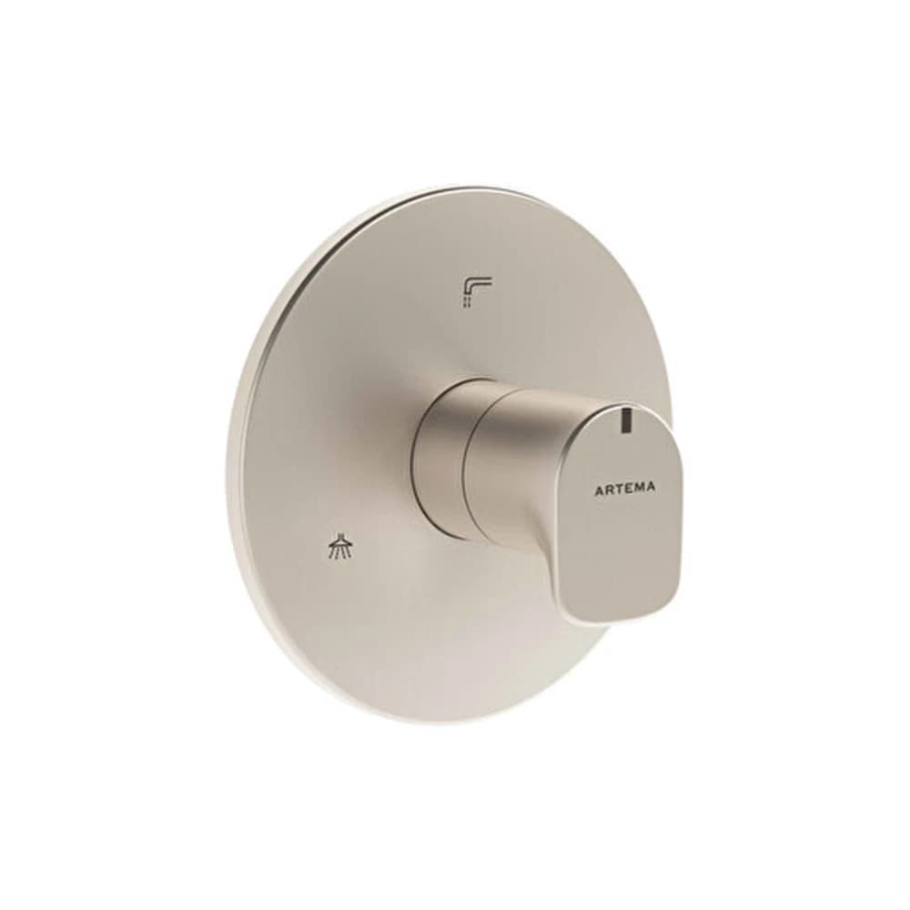 Vitra Root Round Ankastre Fırçalanmış Nikel Termostatik Banyo Bataryası A4337834