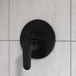 Vitra Root Round Mat Siyah Ankastre Banyo Bataryası A4283036 görsel 2
