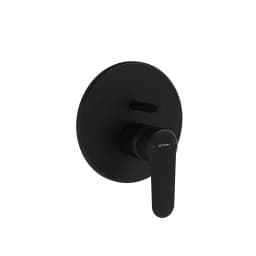 Vitra Root Round Mat Siyah Ankastre Banyo Bataryası A4283036 görsel 1