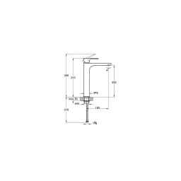 Vitra Root Round Mat Siyah Yüksek Lavabo Bataryası A4270736 görsel 3