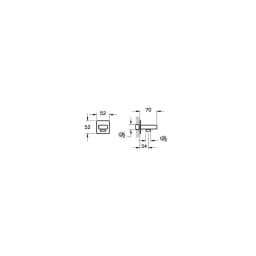 Vitra Root Square Ankastre El Duşu Çıkışı A45233 görsel 3