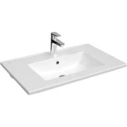 Vitra S20 Square 80x46 Cm Etajerli Lavabo - 7677B003-0001 görsel 1