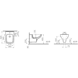 Vitra S20 Square Asma Bide - 7698L003-0288 görsel 2