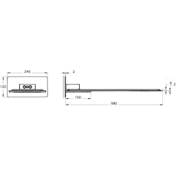 Vitra Strato 2 Fonksiyonlu Duş Başlığı - A45930 görsel 2