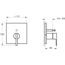 Vitra Suit Ankastre Banyo Bataryası - A42820 görsel 2