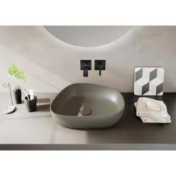 Vitra Suit Parlak Siyah Ankastre Lavabo Bataryası A4278239 görsel 2