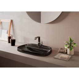 Vitra Suit Parlak Siyah Lavabo Bataryası A4261639 görsel 2
