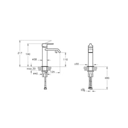 Vitra Suit Soft Bakır Lavabo Bataryası A4281629 görsel 2