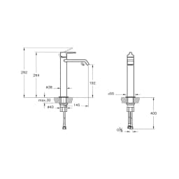 Vitra Suit Yüksek Lavabo Bataryası A42814 görsel 4
