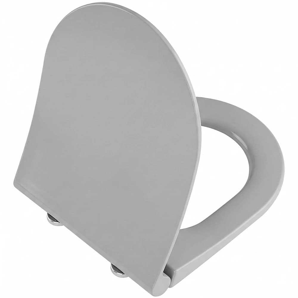 Vitra Universal Round Slim Yavaş Kapanır Mat Taş Gri Klozet Kapağı - 210-476R009