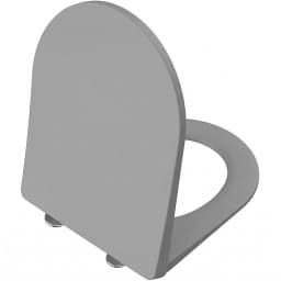 Vitra Universal Round Süper Slim Klozet Yavaş Kapanır Mat Taş Gri Klozet Kapağı - 208-476R009 görsel 1