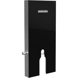 Vitra Vitrus 3-6 L Yerden Duvara Sıfır Klozetler İçin Stop Valfli Duvar Önü Siyah Cam Rezervuar - 870-1771-01 görsel 1