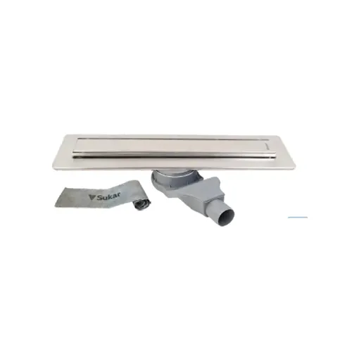 Sukar Plain Izgaralı 40 Cm Lineer1 Duş Kanalı