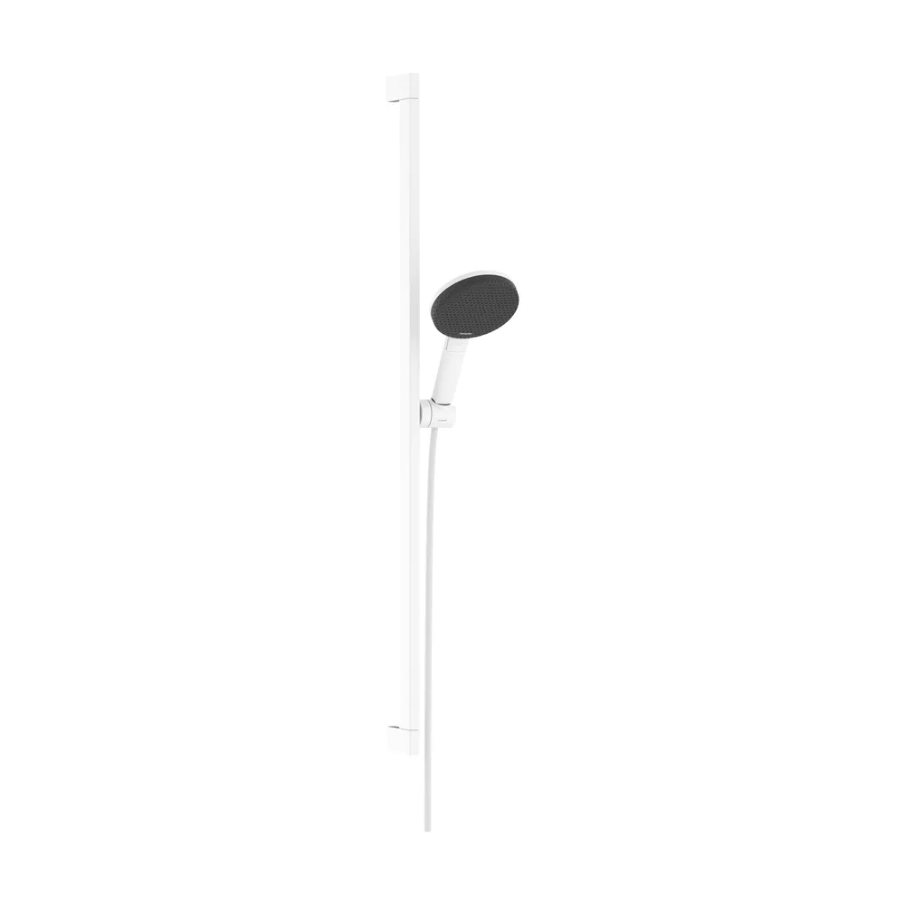 Hansgrohe Raindance Alive Select S 125 3 Fonksiyonlu EcoSmart Unica 90 cm Mat Beyaz Sürgülü El Duş Seti